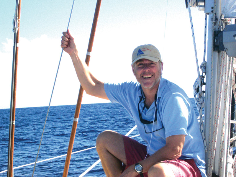 Capt. Mike Brown sailing Capt. Mike Brown sailing